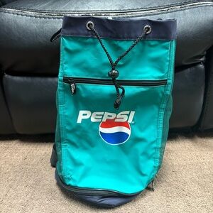 Original Koozie Pepsi Insulated Mesh Beverage Cooler w/Strap Picnic Pockets